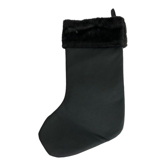 Nightmare Before Christmas Sally Jack Stocking Black Fuzzy Faux Fur Top 15" NEW - Picture 3 of 5